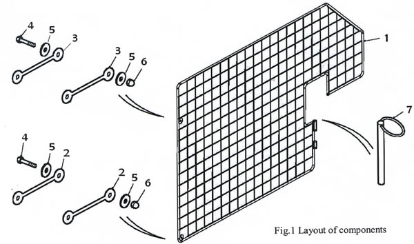 HB505 & HB510 Head Partition layout of components