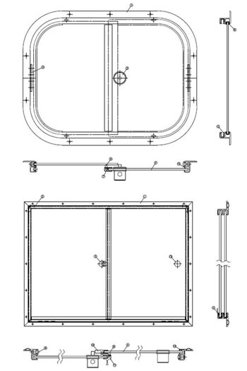 Ifor Williams Horse Trailer SlidingWindows Cross section