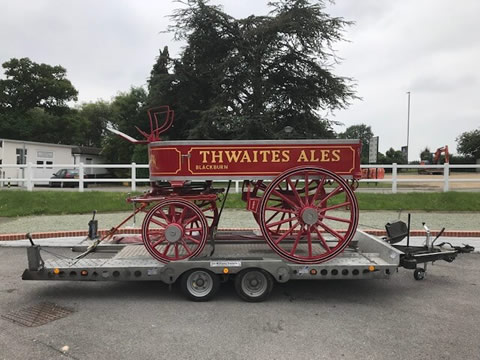 Thwaites Brewery using Ifor Williams CT177 car transporter Thwaites Brewery using Ifor Williams CT177 car transporter