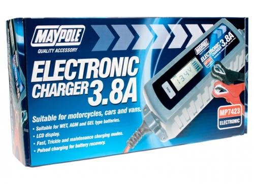 Buy a Maypole Battery Charger 3.8A 12V MP7423 From Our Online Shop